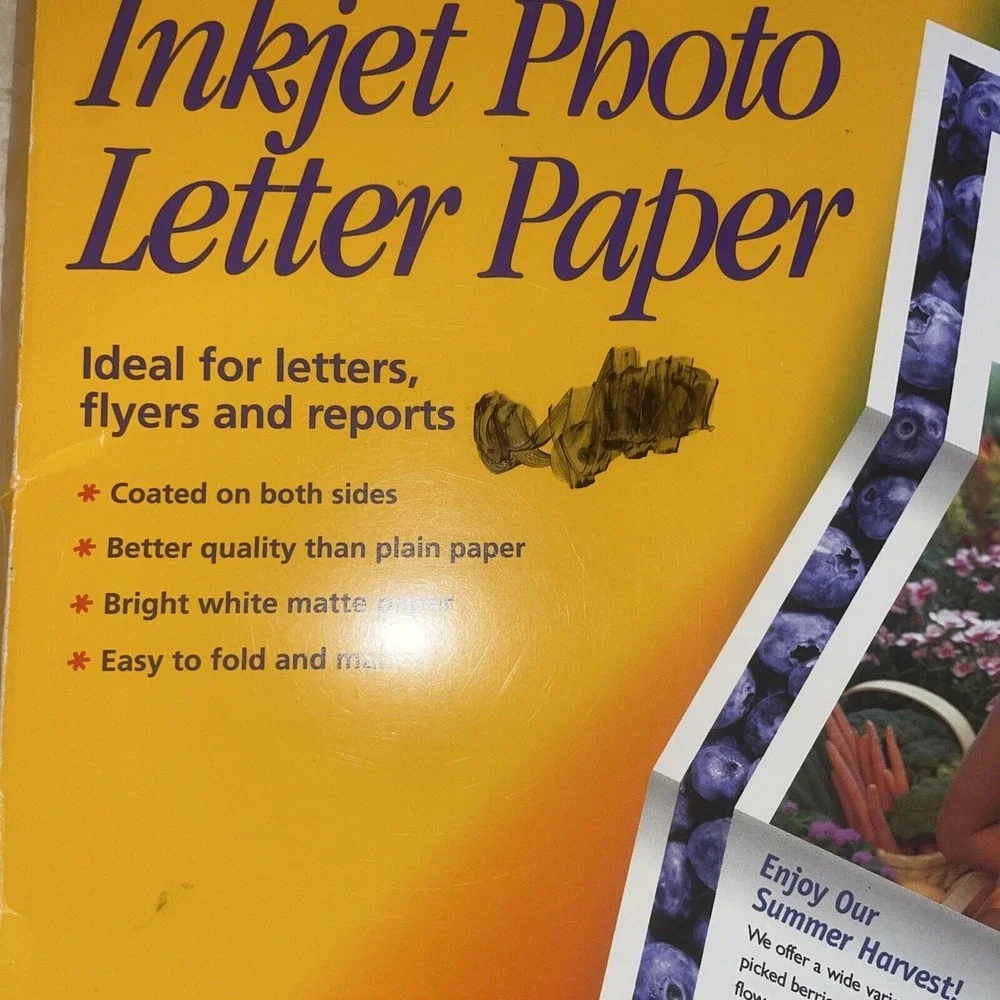 kodak Inkjet Photo Letter Paper 8.5‎ X 11 59 Sheets Unused NOP